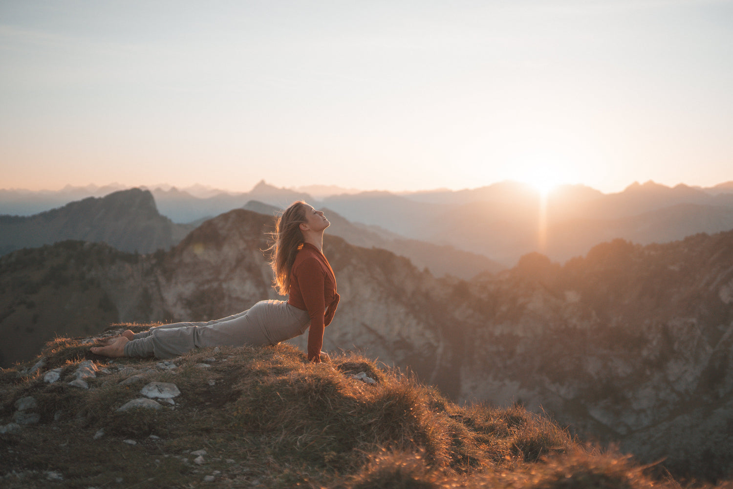 Brushed organic cotton yoga wear — Breath of Fire Evergreen Collection, made in Portugal