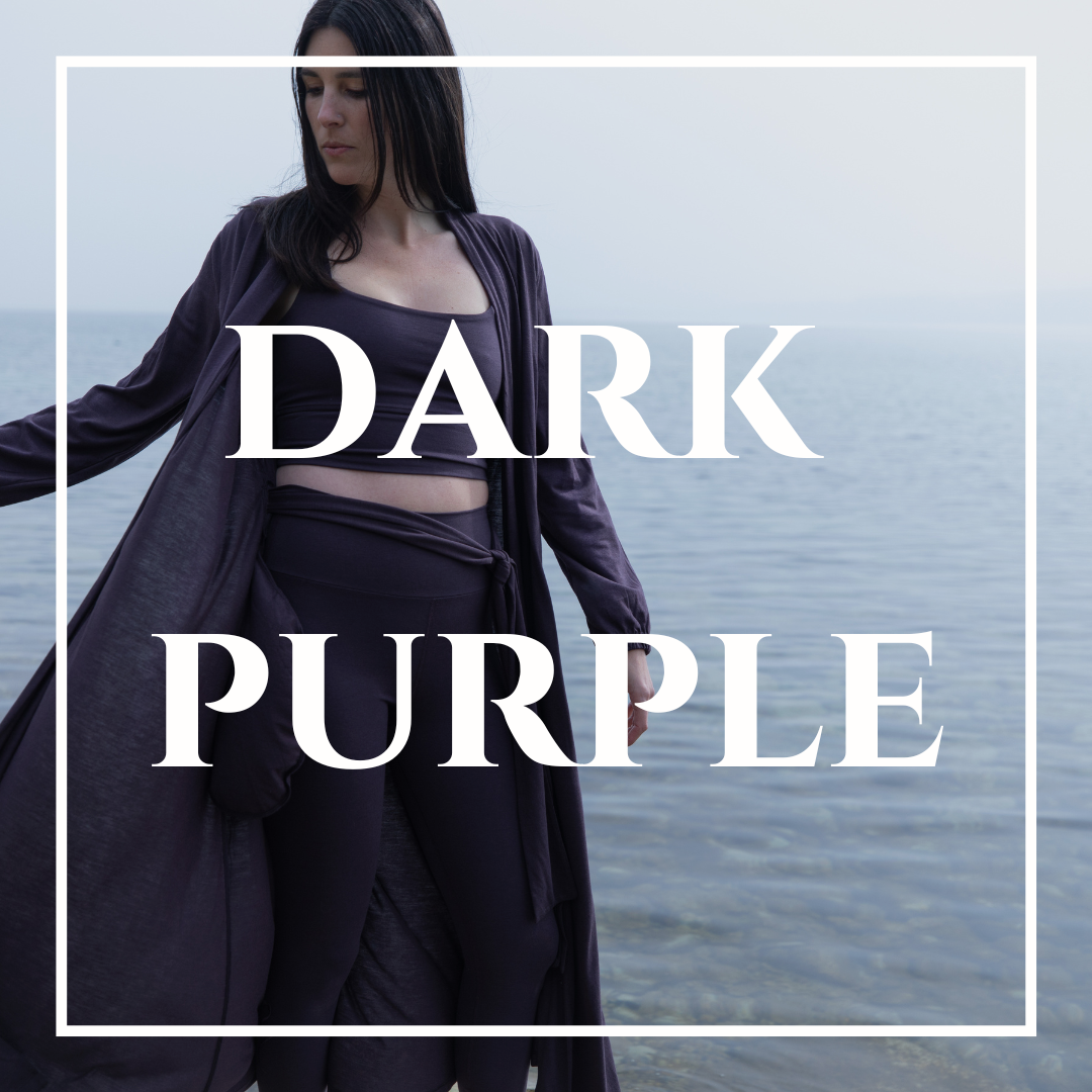 Dark purple yoga clothes