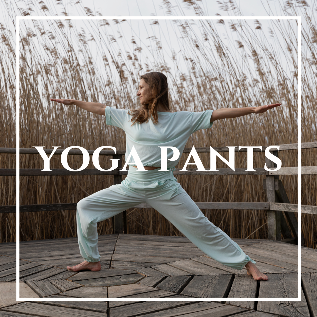 yoga pants, wide yoga pants, high waist yoga pants, yoga pants with skirt - sustainable