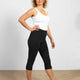 Alya Capri Legging 3/4 — Mercerized Organic Cotton Yoga Capri Legging with Wide Waistband