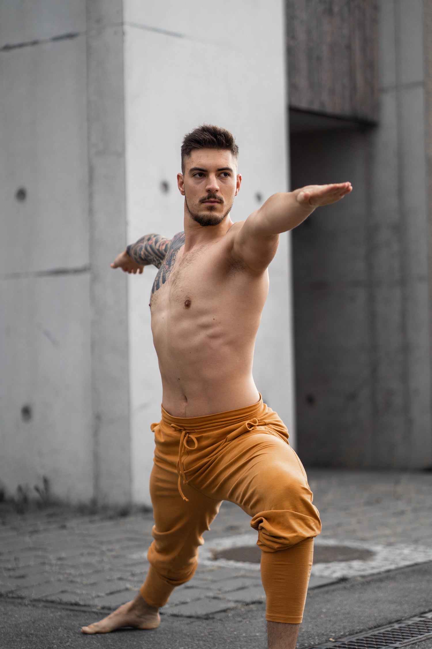 Mahan Yogahose Herren — Bio-Baumwoll Yogahose für Praxis und Alltag