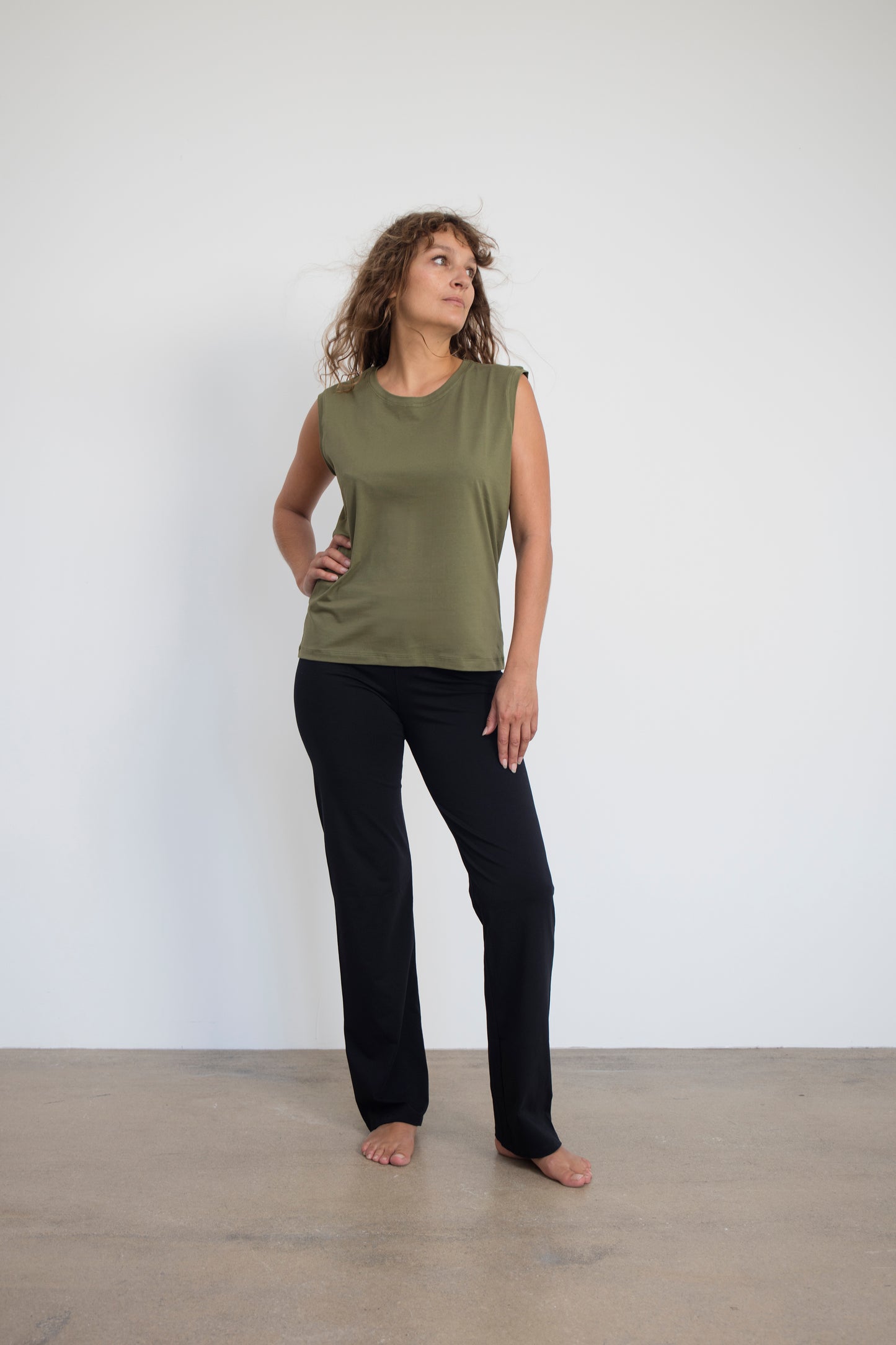 Maia Tank Top - Khaki-Breath of Fire-5