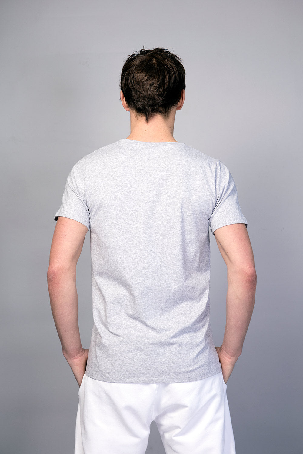 Bencha yoga T-shirt round neck - Perle Grey S & M