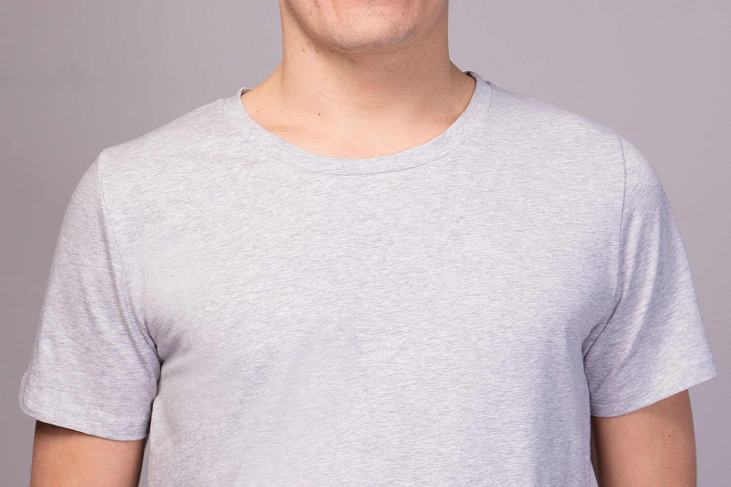 Bencha yoga T-shirt round neck - Perle Grey S & M