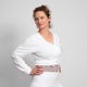 Talya Wrap Shirt — Mercerized Organic Cotton Multi-Tie Yoga Wrap with Long Sleeves