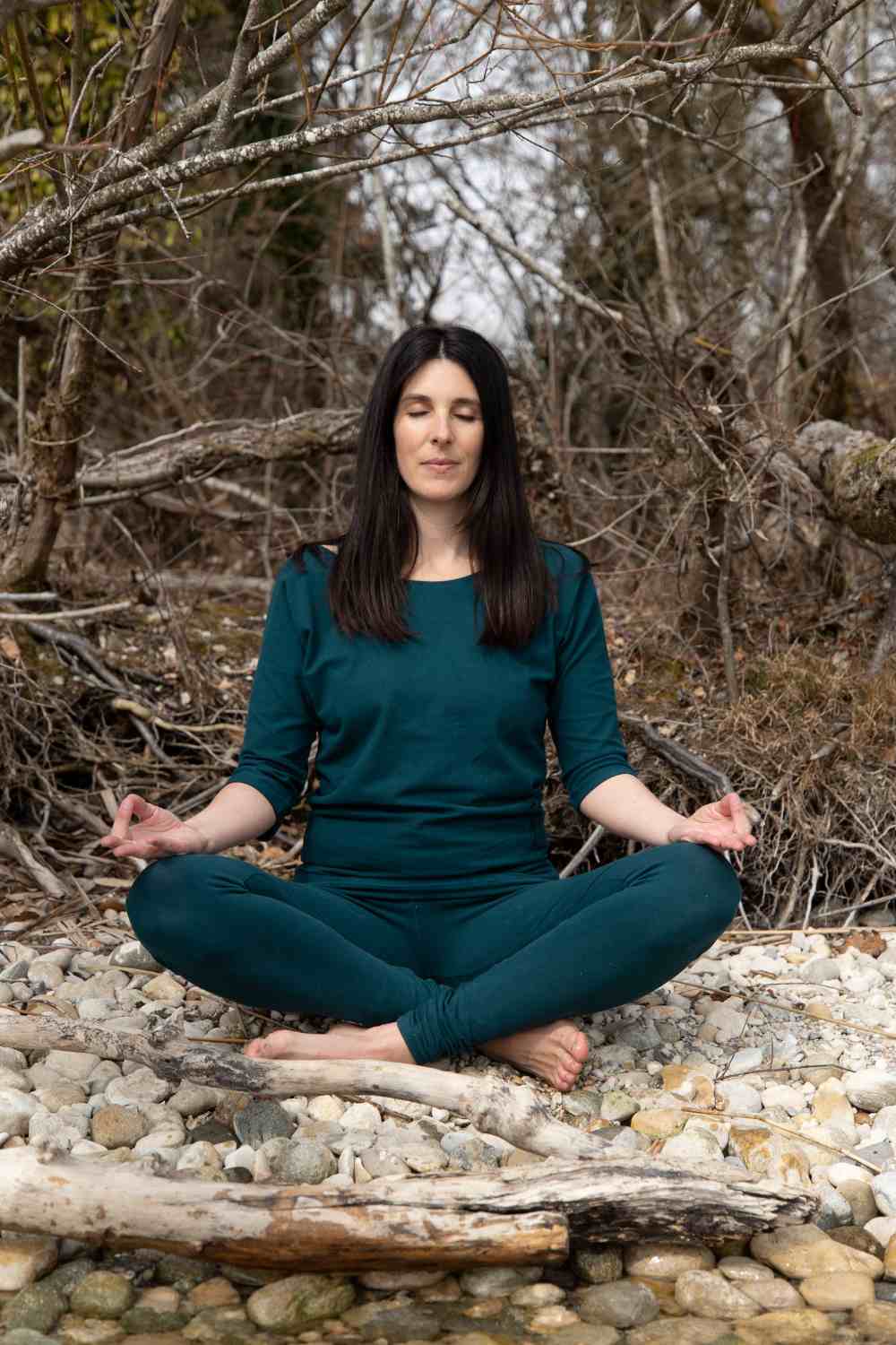Chemise de yoga Siri - Vert foncé