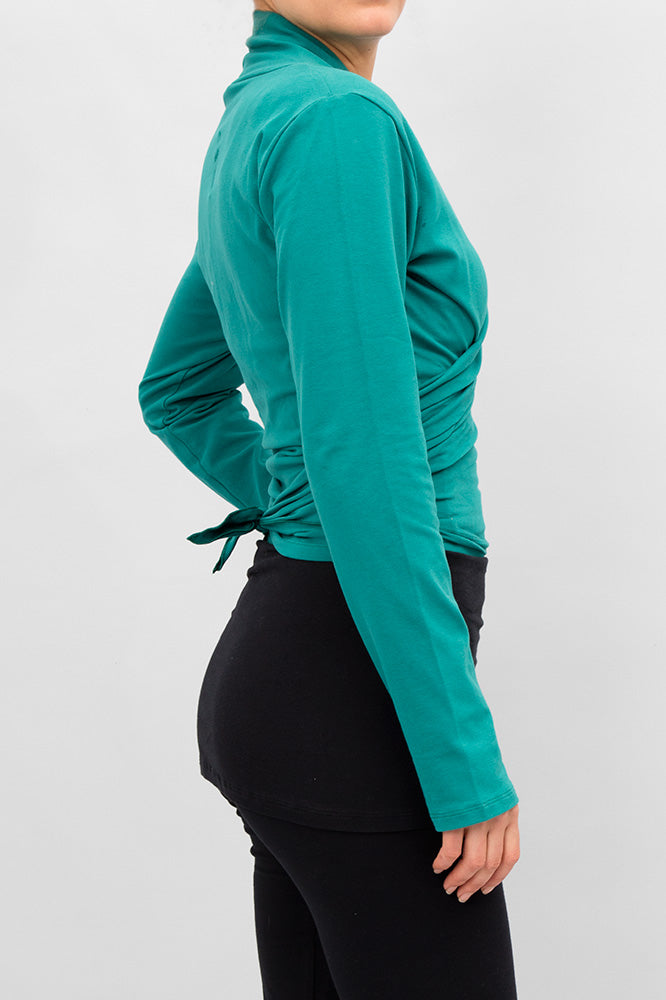 Amba Yoga-Wickelshirt - Jade