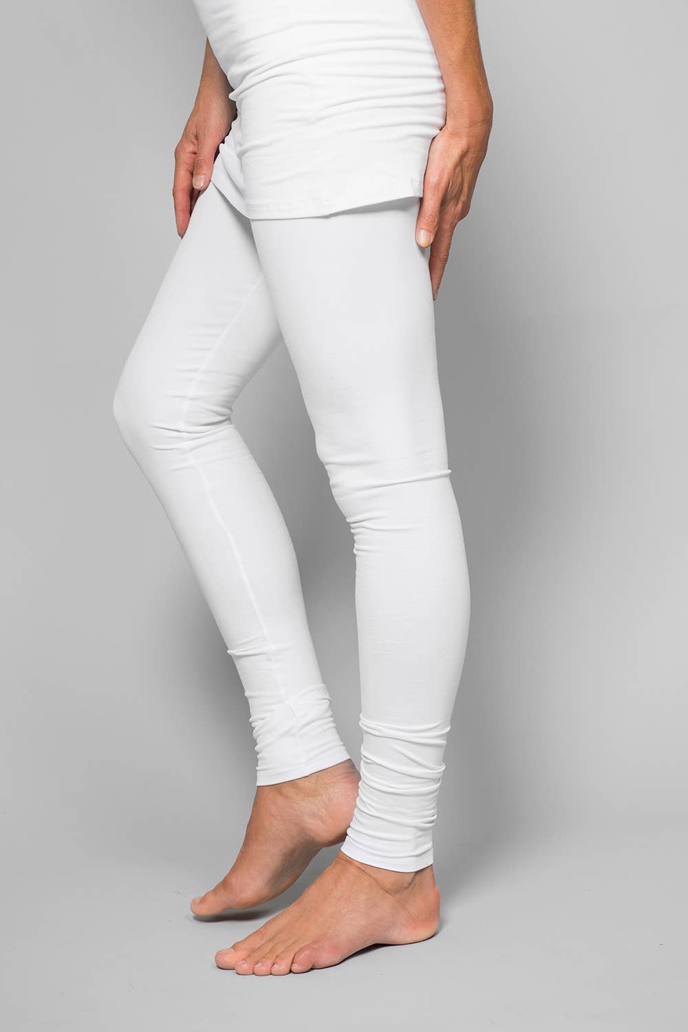 Amrit yoga legging - White-Breath of Fire-3