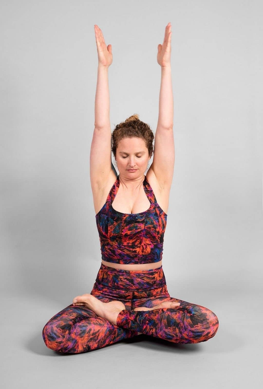 Aurora Women's Yoga Bra - Print Magic Earth-Breath of Fire-3