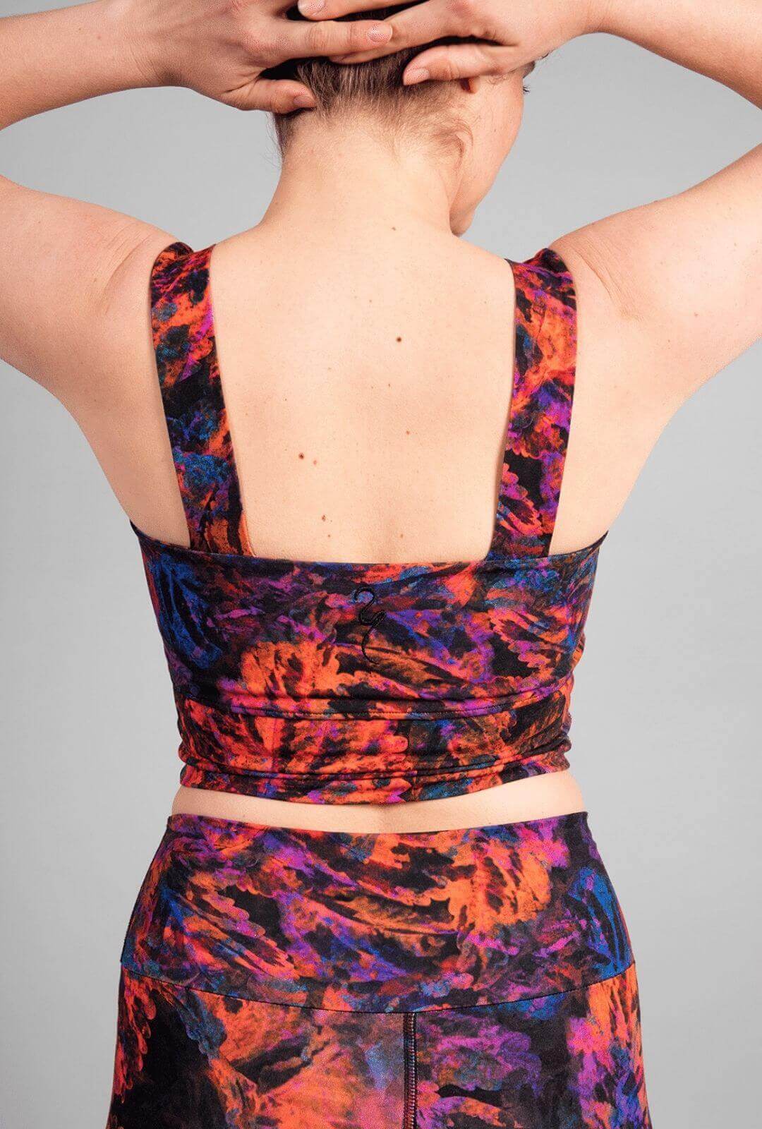 Aurora Women's Yoga Bra - Print Magic Earth-Breath of Fire-5