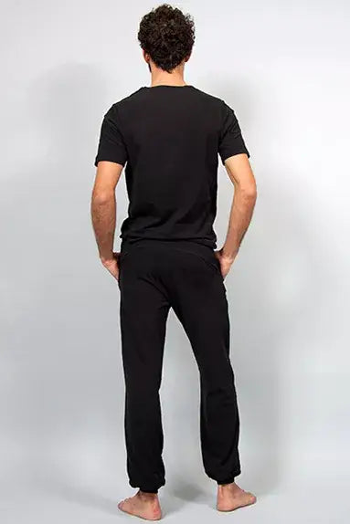 Mahan Men's yoga pants - Black-Breath of Fire-2