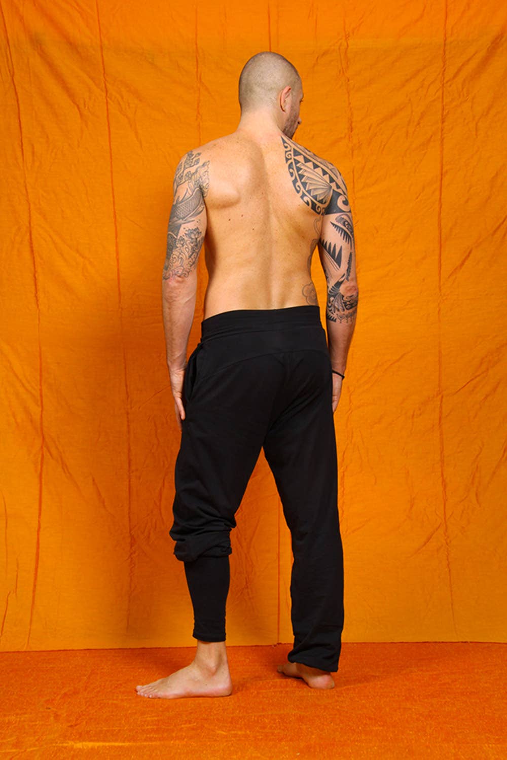 Mahan Men's yoga pants - Black-Breath of Fire-4