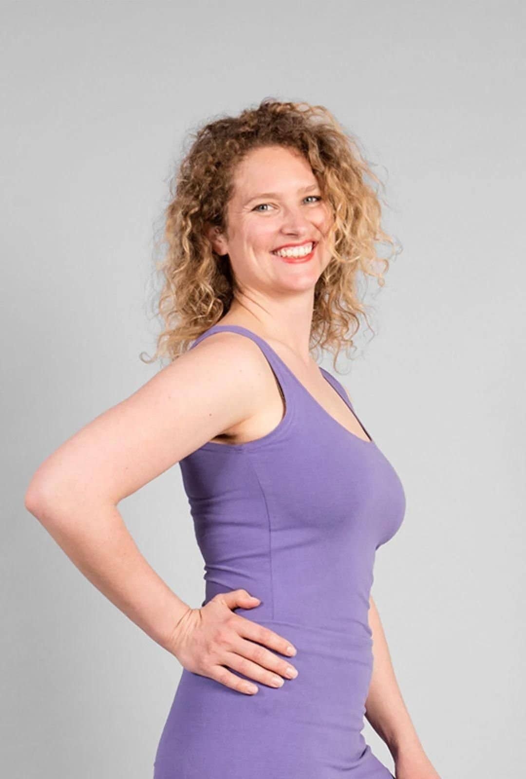 Sohang Women's Yoga Top - Lilac-Breath of Fire-2