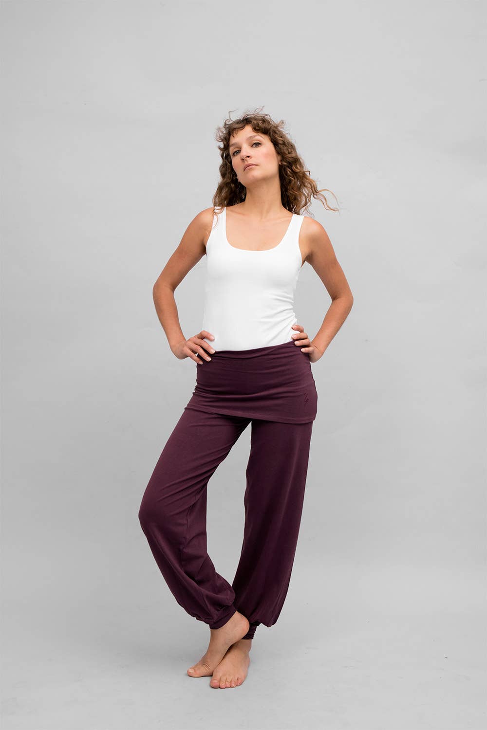 Sohang yoga pants - Purple-Breath of Fire-2