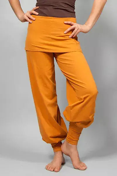 Sohang yoga pants - Saffron-Breath of Fire-2