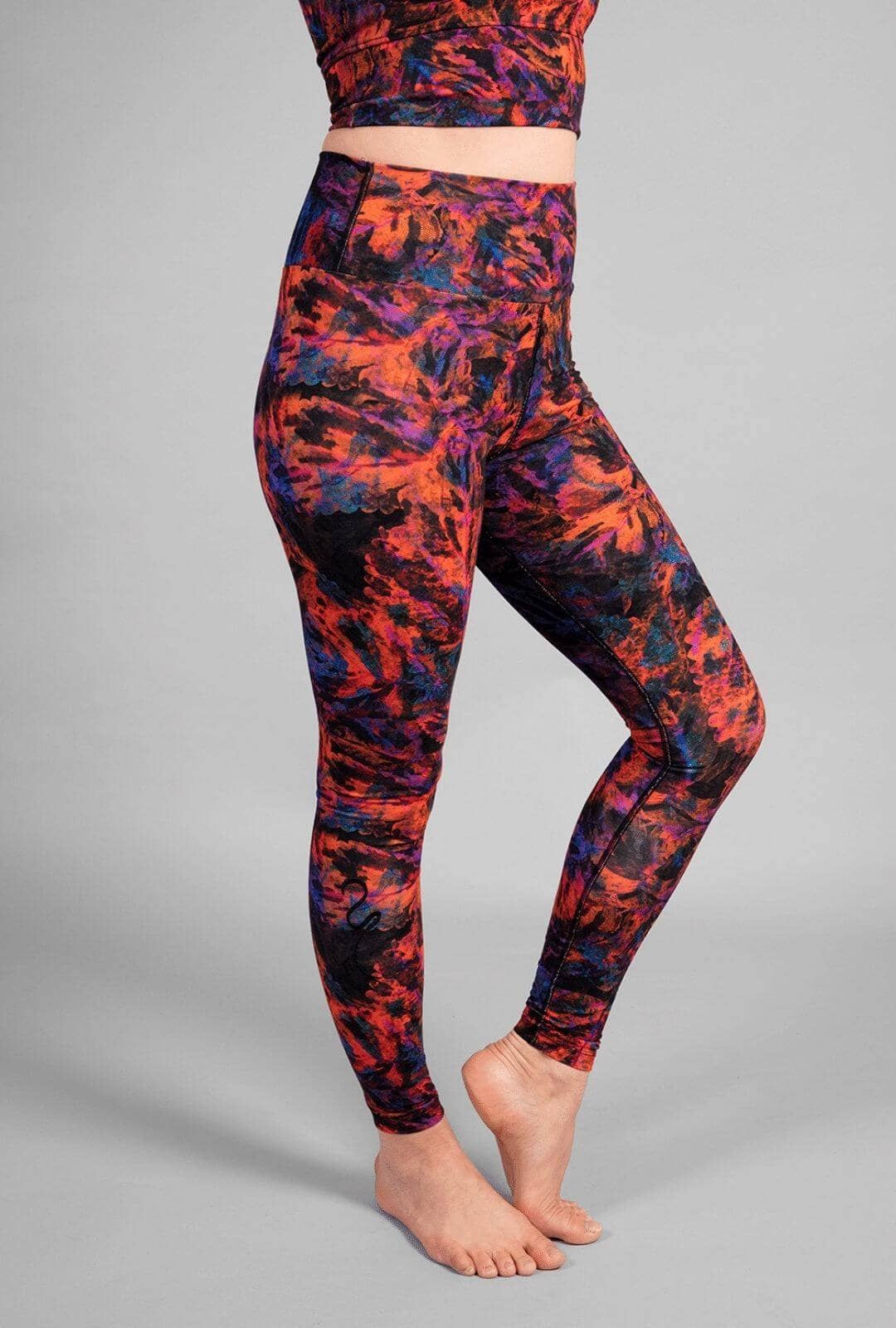 Vega Women's Yoga Leggings - Print-Breath of Fire-3