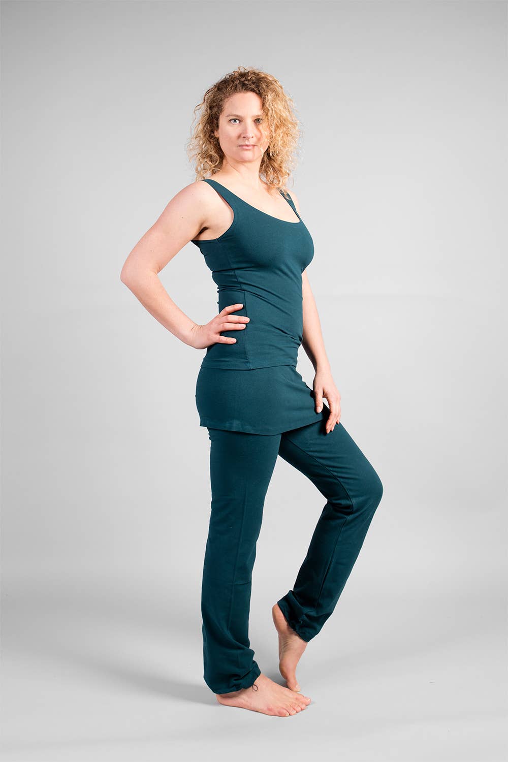 Yamala yoga pants - Deep green-Breath of Fire-2