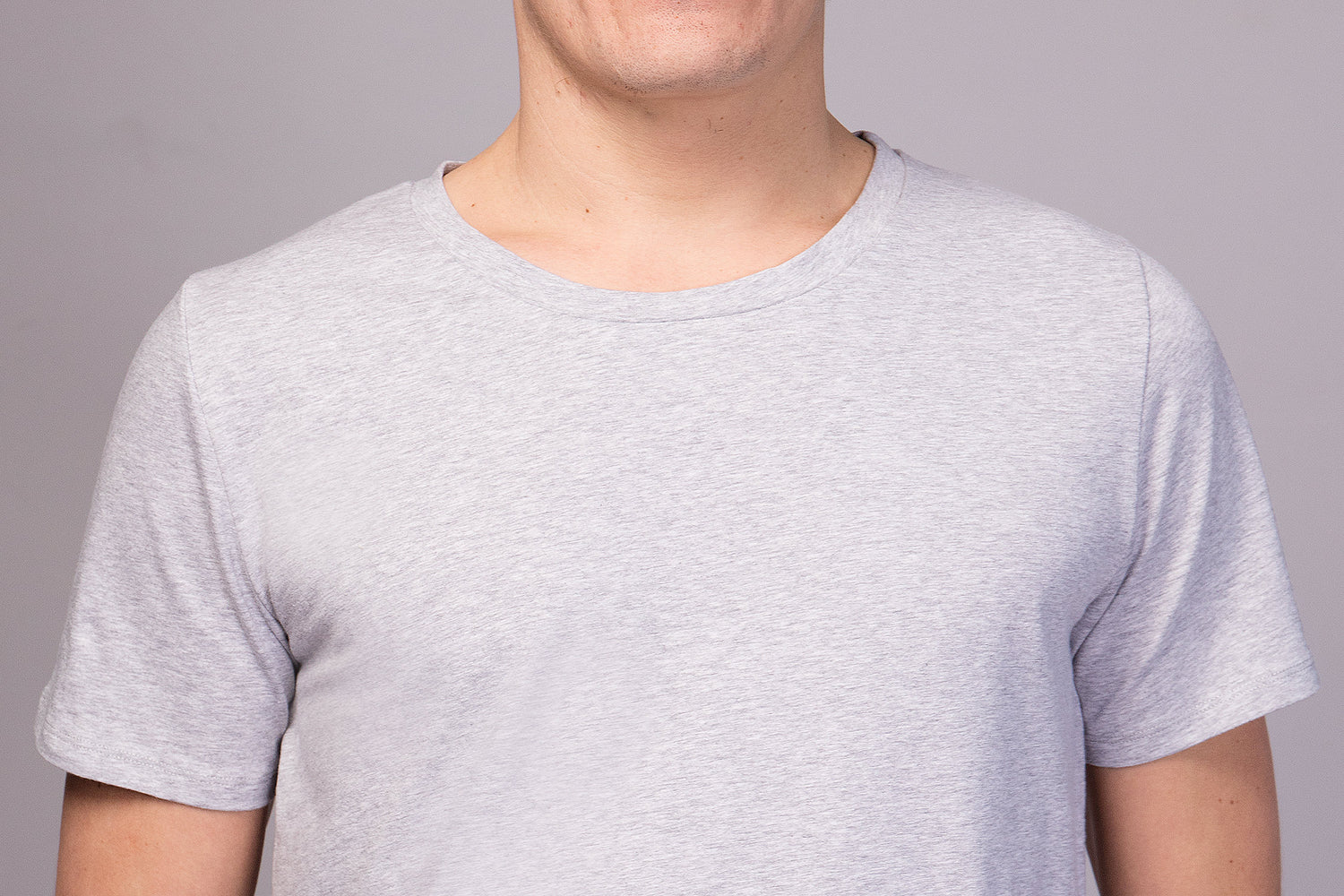 Bencha yoga T-shirt round neck - Perle Grey S & M-Breath of Fire-5