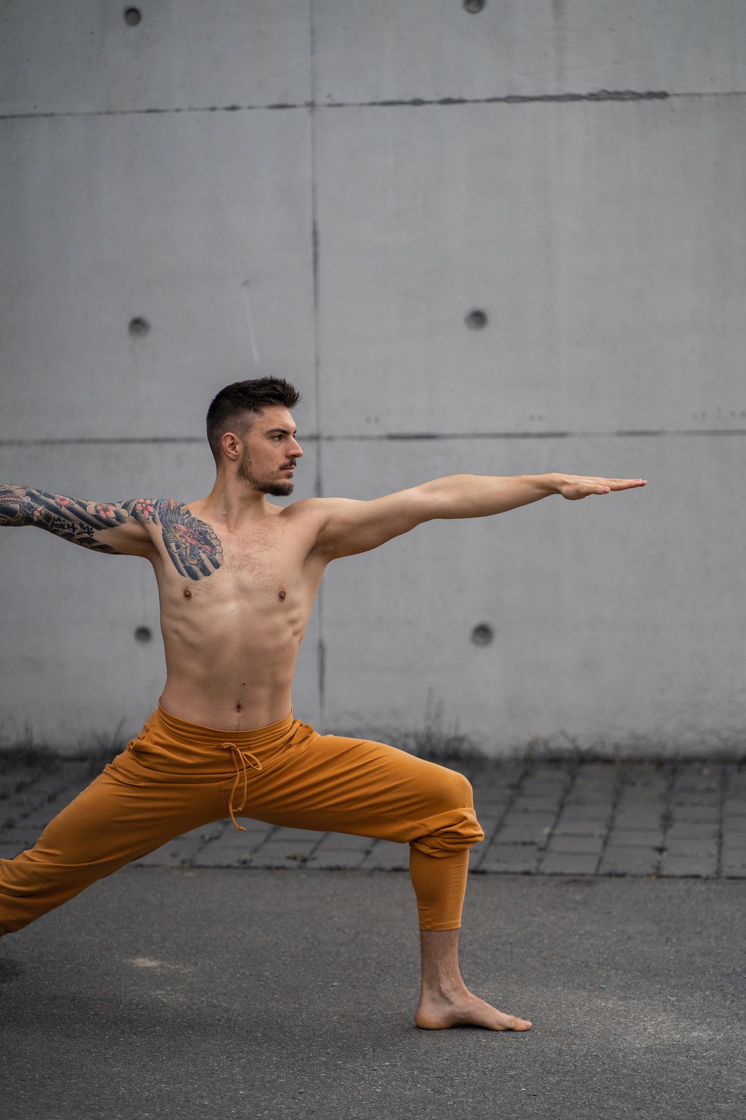 Mahan Yogahose Herren — Bio-Baumwoll Yogahose für Praxis und Alltag