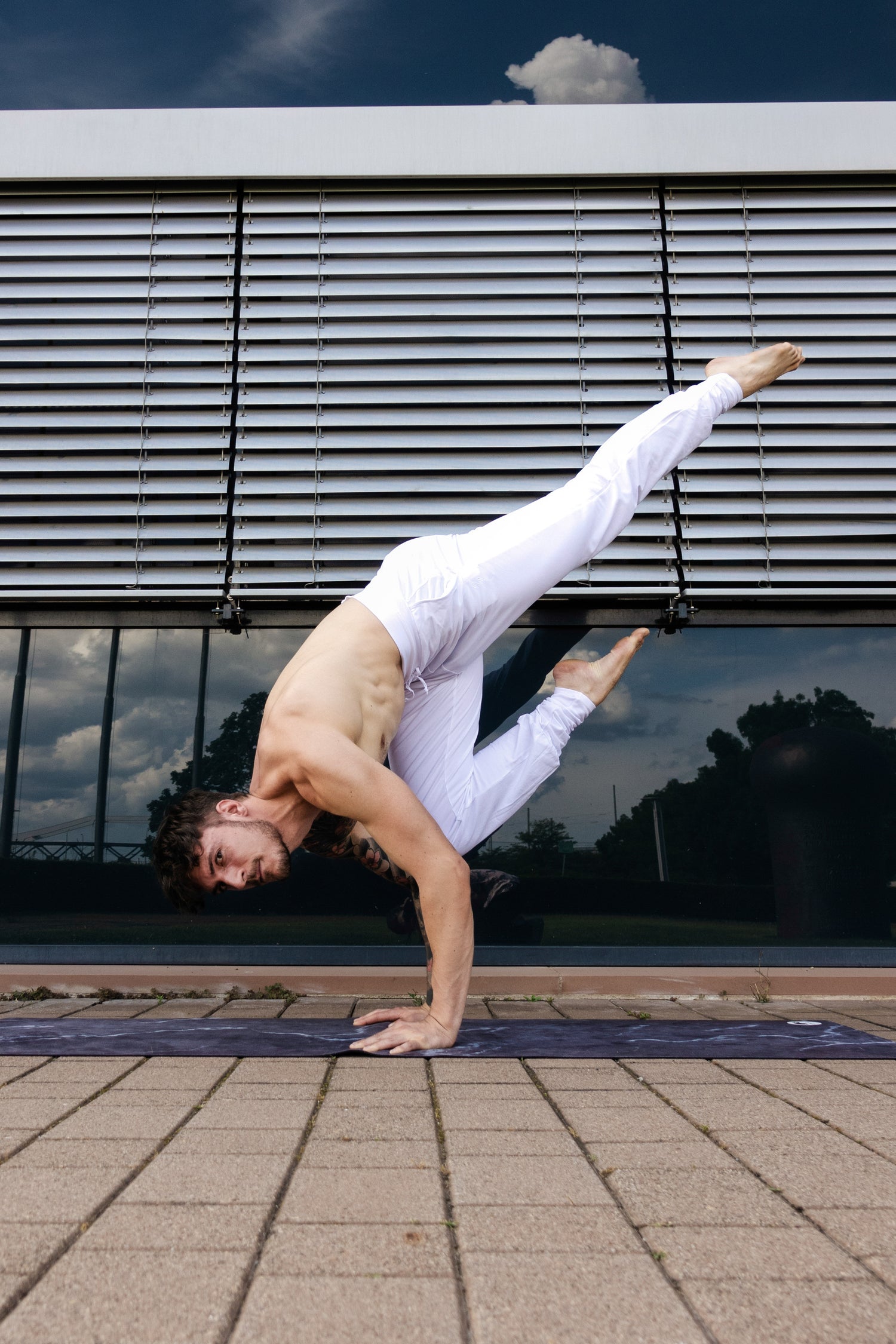Mahan Yogahose Herren — Bio-Baumwoll Yogahose für Praxis und Alltag
