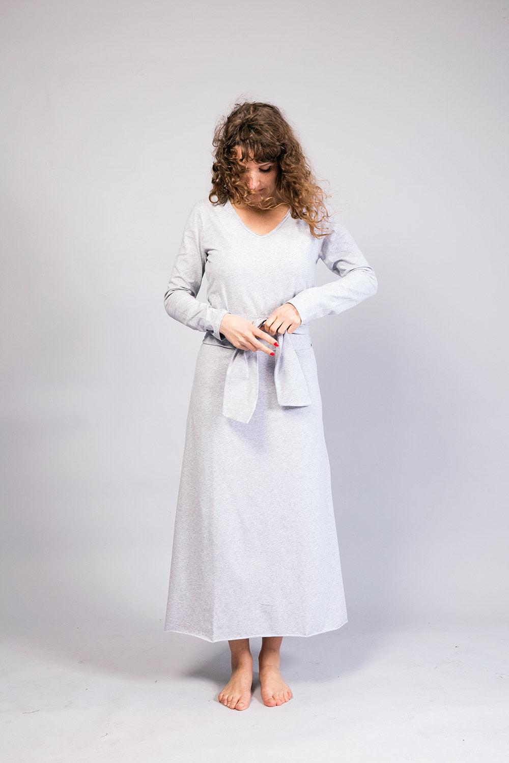 Freeda Dress — Perlgrau (letzte Stücke)