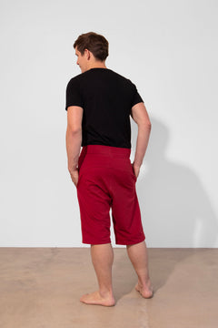 Mahan yoga shorts - Bordeaux-Breath of Fire-3