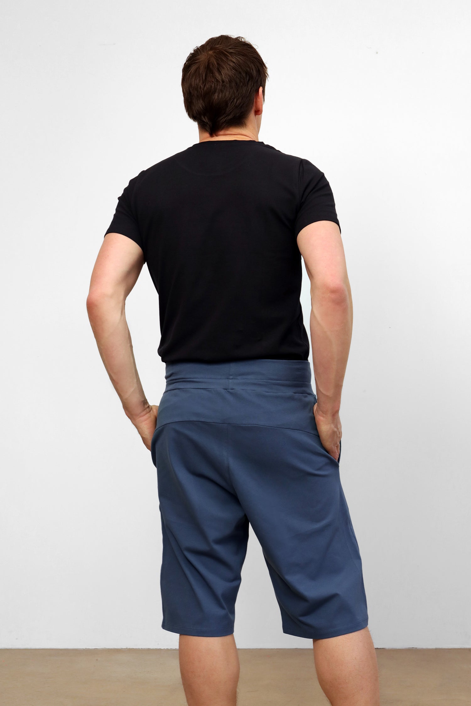 Mahan yoga shorts - Indigo-Breath of Fire-2