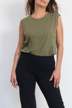 Maia Tank Top - Khaki-Breath of Fire-2