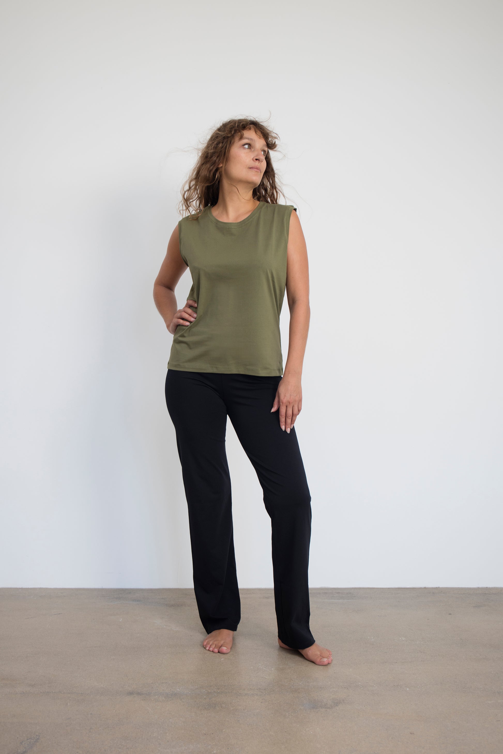Maia Tank Top - Khaki-Breath of Fire-5