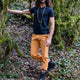 Sadhak Men's Yoga T-shirt — Close-Fit Organic Cotton Yoga T-shirt with V-neck
