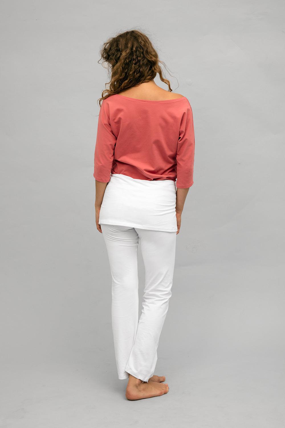Siri yoga shirt - Rose blush-Breath of Fire-5