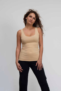 Sohang yoga top - Beige-Breath of Fire-2