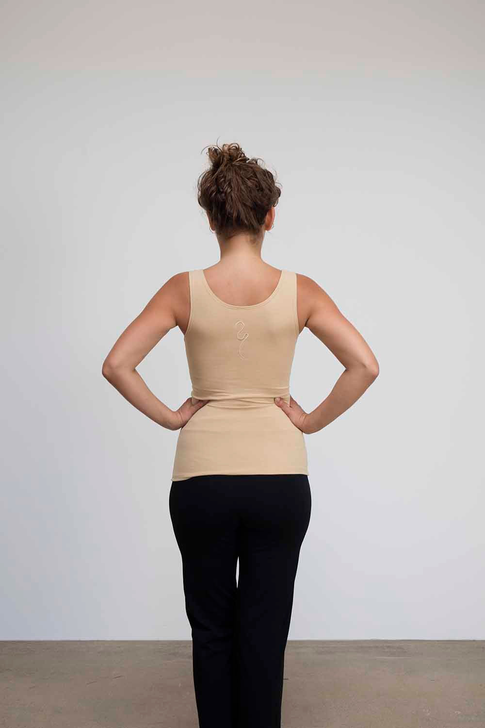 Sohang yoga top - Beige-Breath of Fire-4