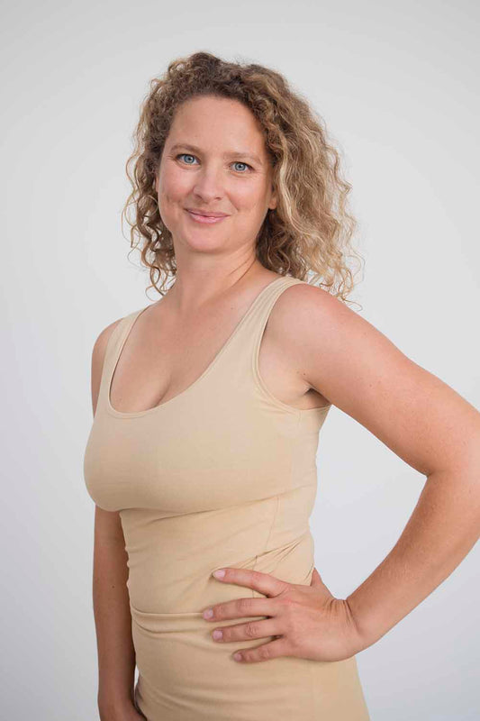 Sohang yoga top - Beige-Breath of Fire-1