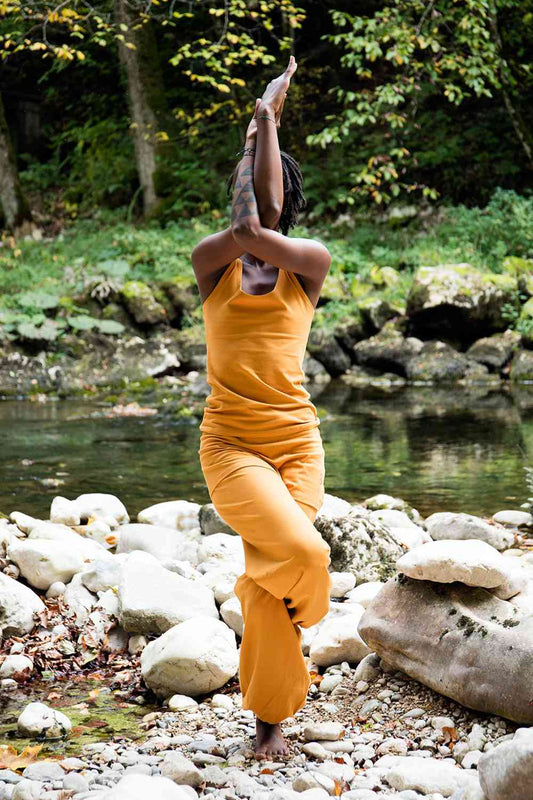 Sohang yoga top - Saffron-Breath of Fire-7