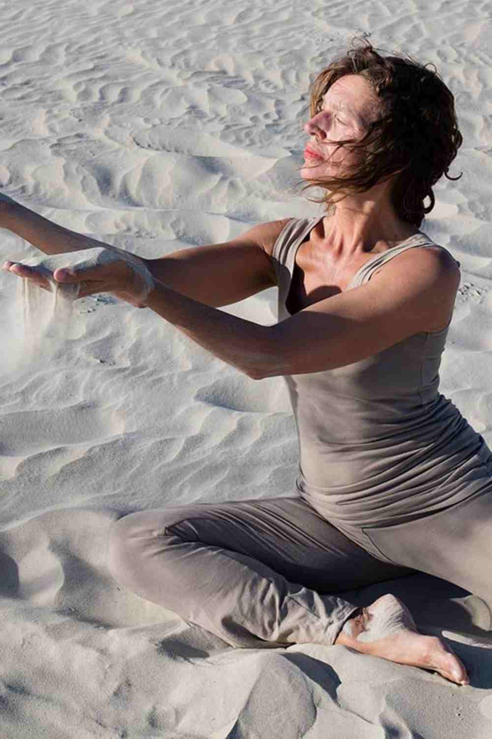 Sohang yoga top - Taupe-Breath of Fire-1
