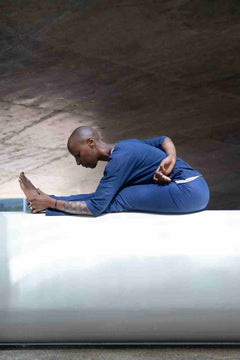 Yamala yoga pants - Atlantic Blue-Breath of Fire-1