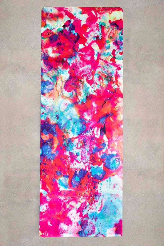 Yoga Mat by Maya Rochat - Glactic Evolution-Breath of Fire-1