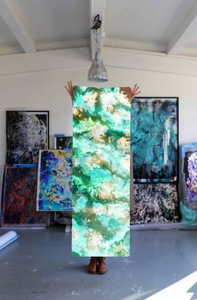Yoga Mat by Maya Rochat - Inner light-Breath of Fire-4