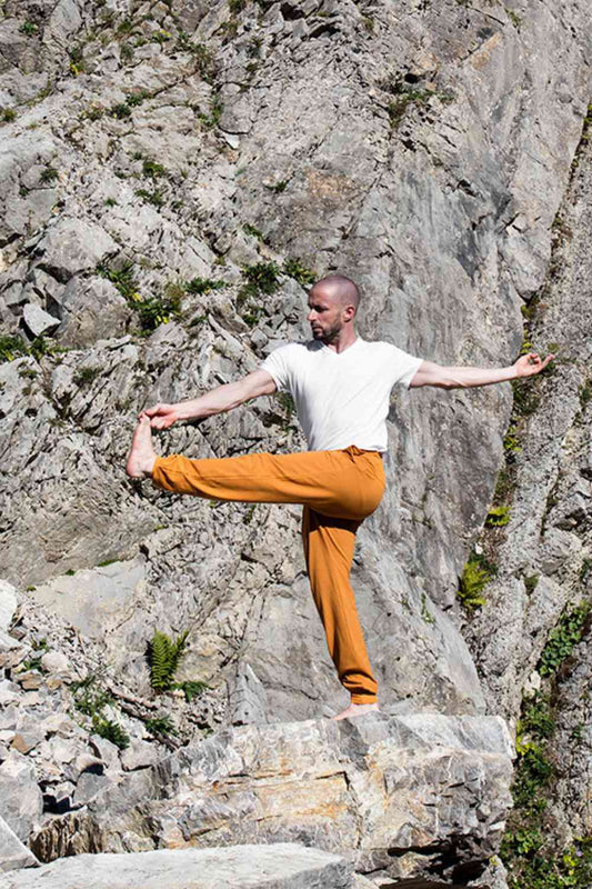 Mahan yoga pants - Saffron