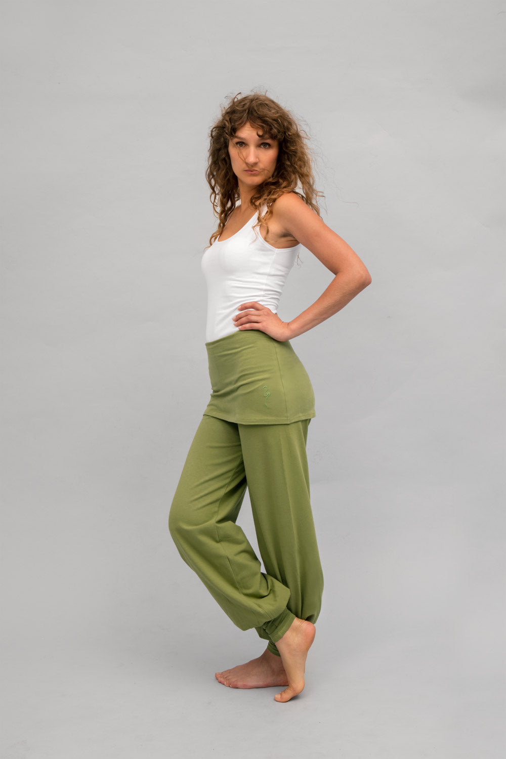 Sohang Yoga Pants – Moss green