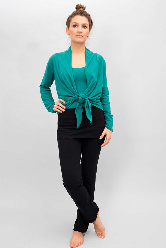 Amba yoga wrap shirt - Jade M