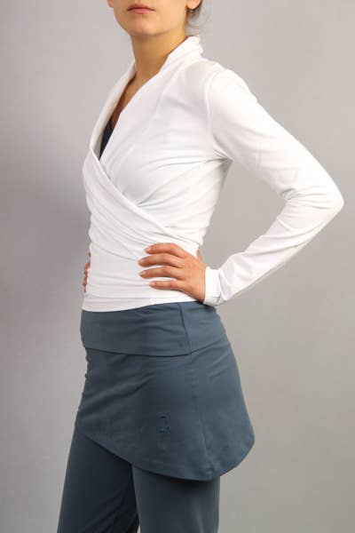 Yoga clearance wrap shirt