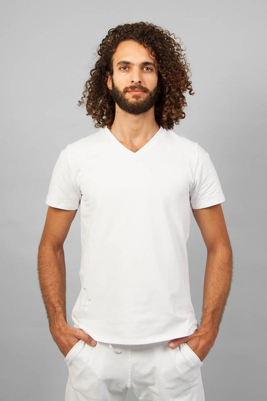 T-shirt de yoga Sadhak - Blanc