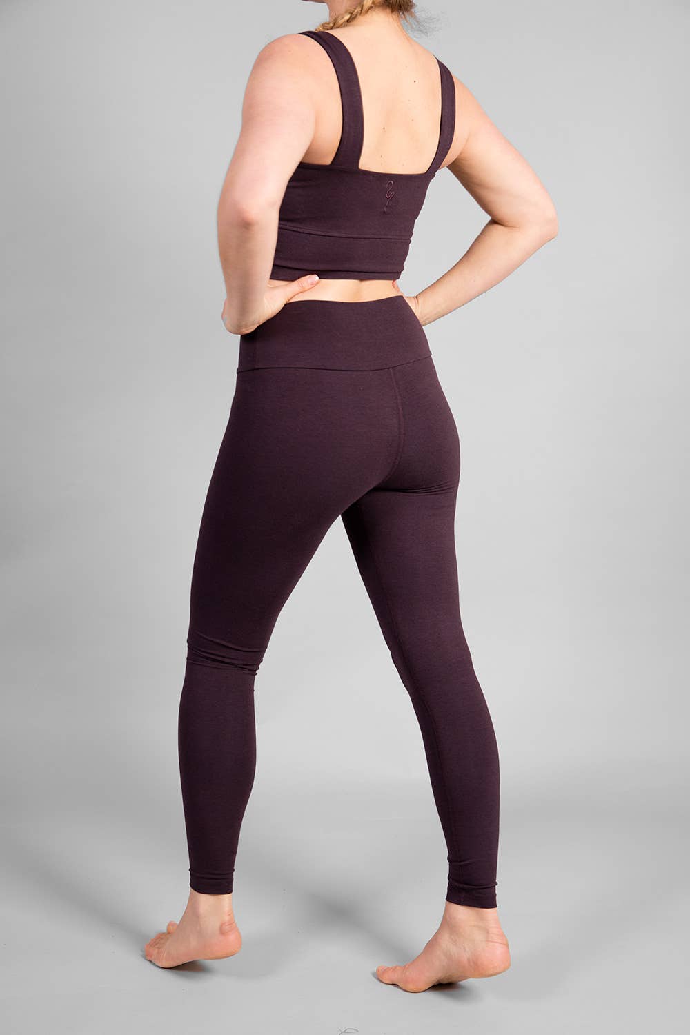 Aurora Women's Yoga Bra - Dark Purple-Breath of Fire-5