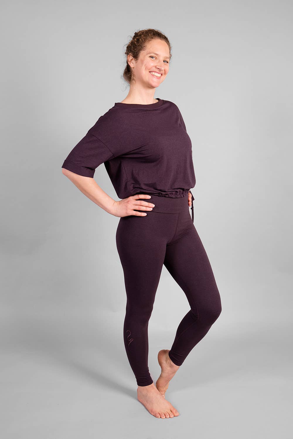Cosma Women’s Loose Fit Shirt - Dark Purple-Breath of Fire-2