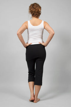 Inderjit yoga pants 3/4 - Black-Breath of Fire-2