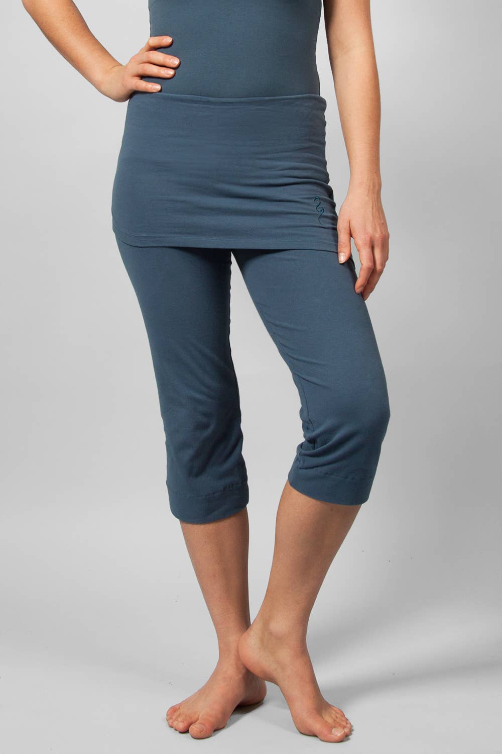 Inderjit yoga pants 3/4 - Indigo-Breath of Fire-5