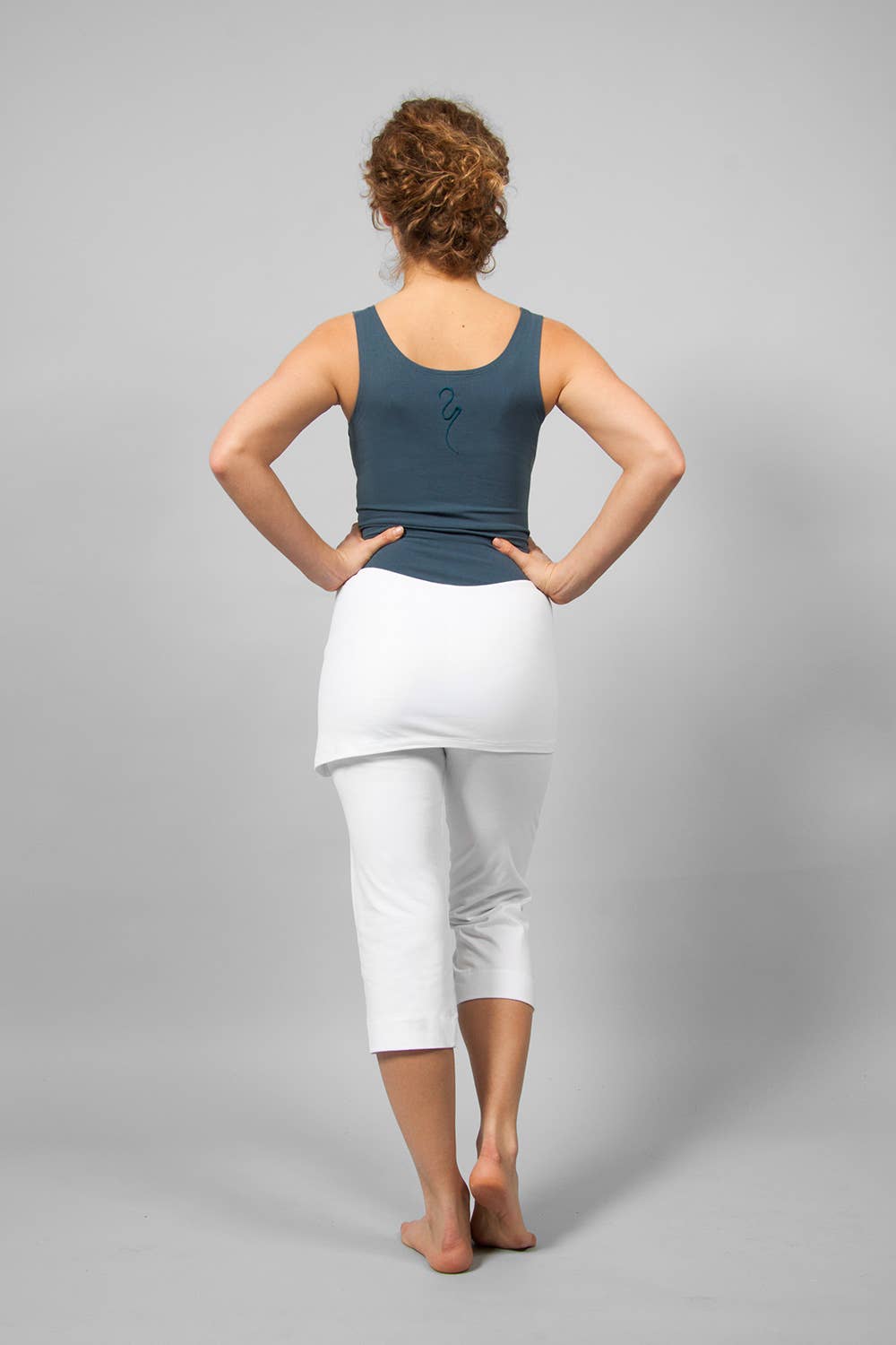 Inderjit yoga pants 3/4 - White-Breath of Fire-3