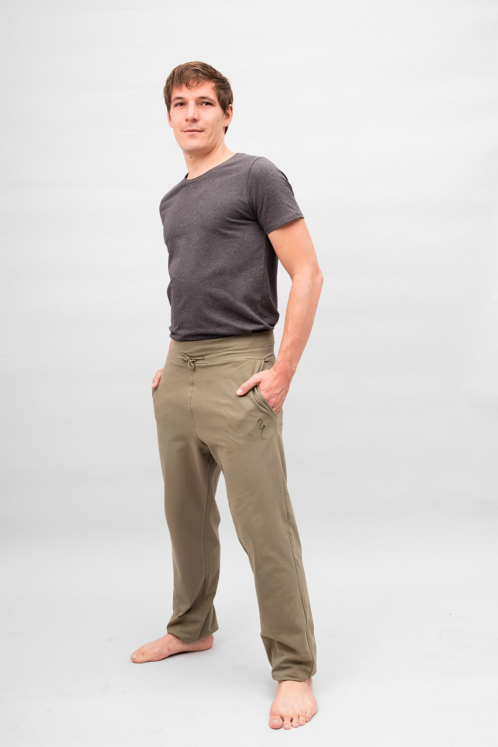Mahan Men's Yoga Pants - Khaki